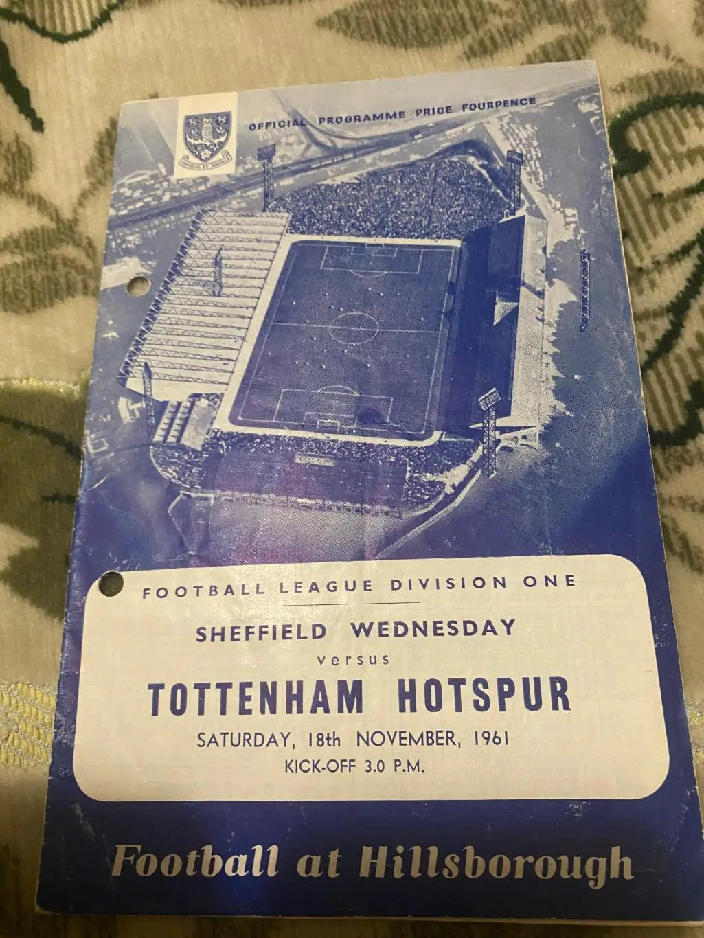Тоттенхэм - Шеффилд . 1961-1962