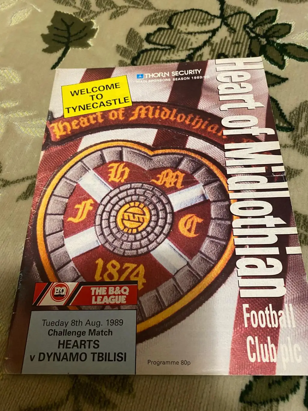 Хартс - Динамо Тбилиси 1989