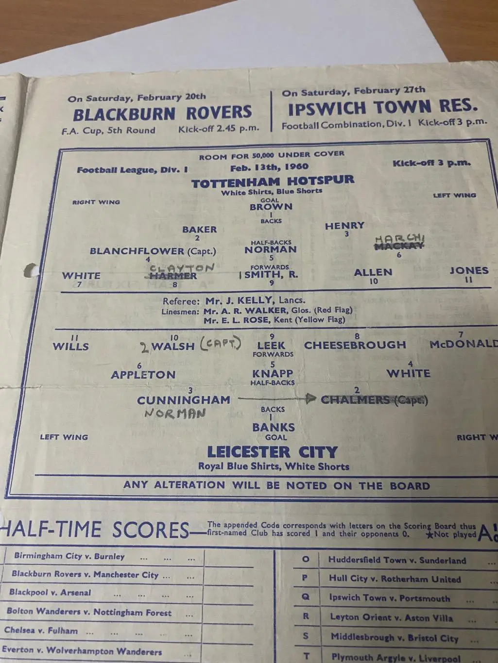 Тоттенхэм - Лестер. 1959-1960 2