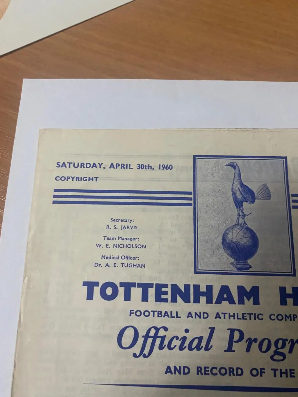 Тоттенхэм - Испвич . 1959-1960 1