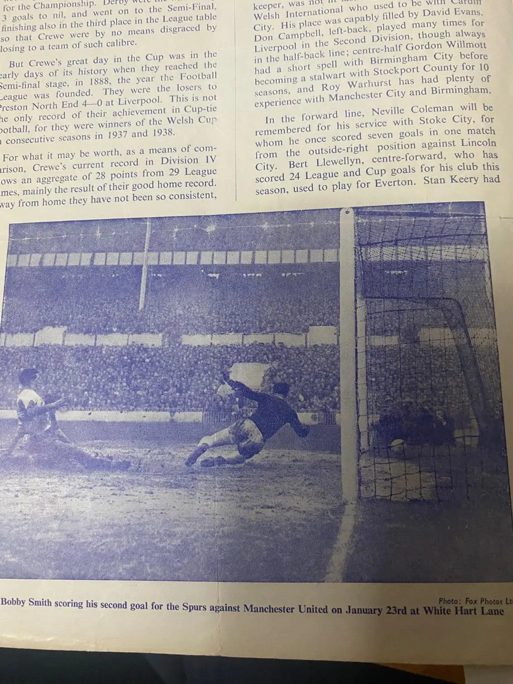 Тоттенхэм - Кру Александра . 1959-1960 2