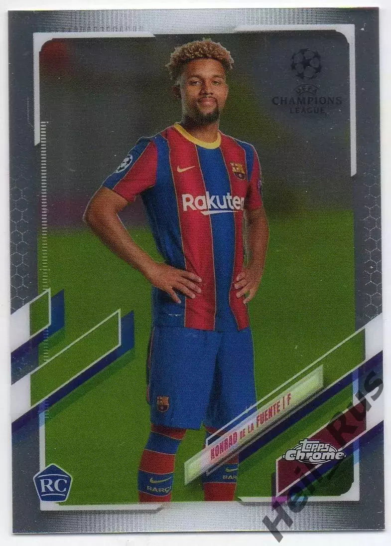 Карточка Конрад де ла Фуэнте (Барселона, Марсель, Эйбар) Лига Чемпионов 2020/21