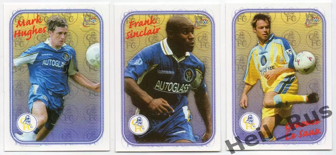Футбол. 7 карточек Chelsea/Челси 1998