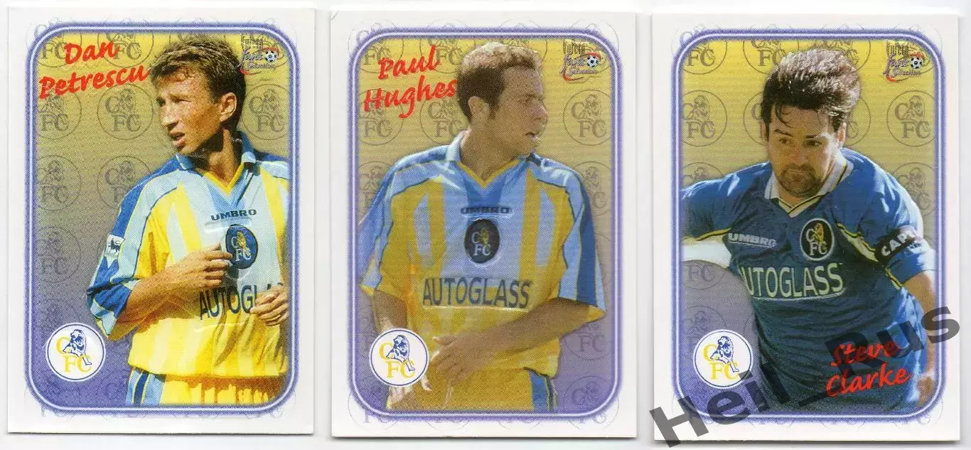 Футбол. 7 карточек Chelsea/Челси 1998 1