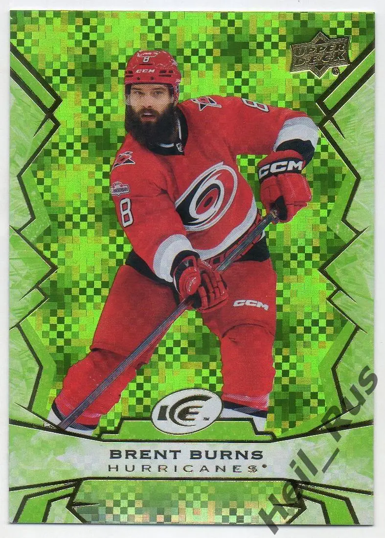 Хоккей. Карточка Brent Burns/Брент Бернс (Carolina Hurricanes/Каролина) НХЛ/NHL