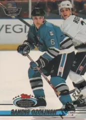 Хоккей. Карточка Сандис Озолиньш Сан-Хосе Шаркс, Динамо Рига, Атлант НХЛ/NHL/КХЛ