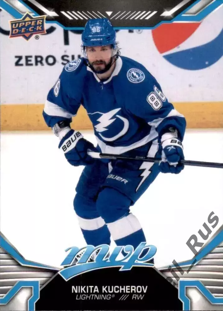 Карточка Никита Кучеров Tampa Bay Lightning/Тампа-Бэй Лайтнинг, ЦСКА НХЛ NHL КХЛ