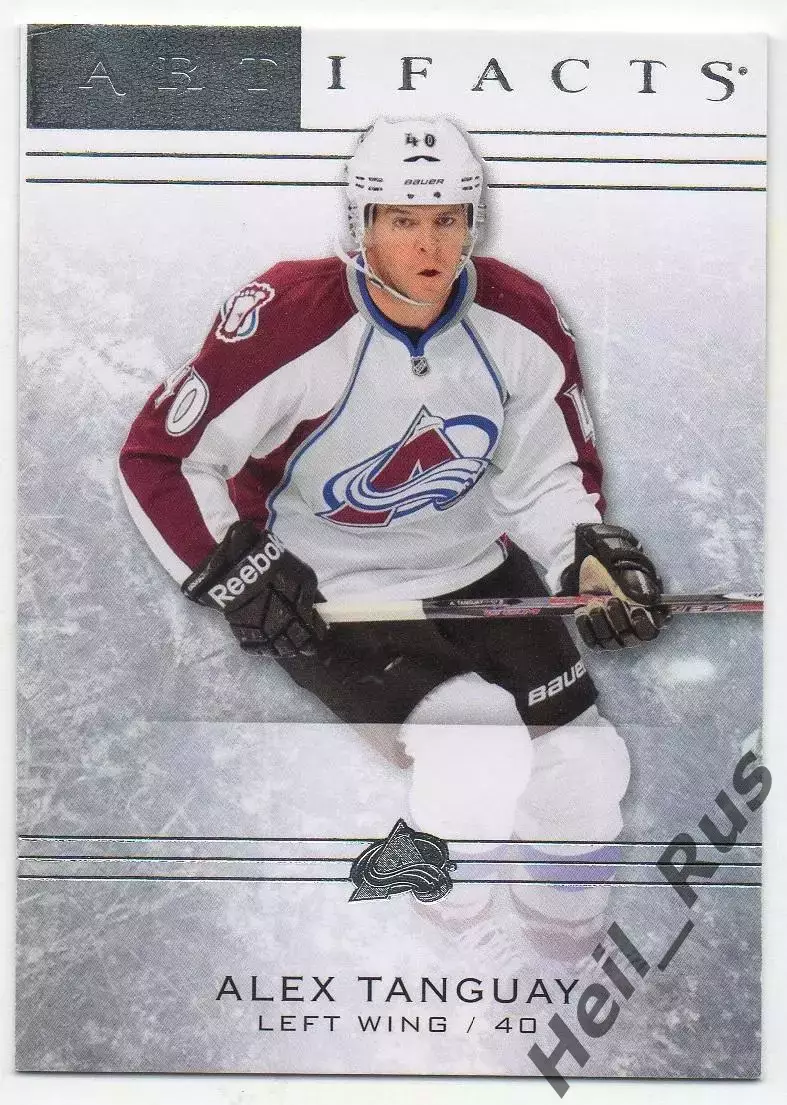 Карточка Alex Tanguay/Алекс Тангуэй Colorado Avalanche/Колорадо Эвеланш НХЛ/NHL
