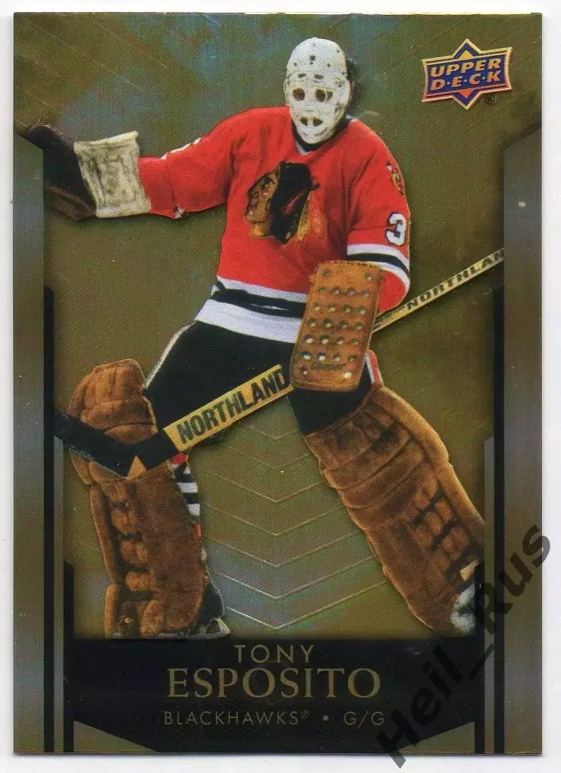 Карточка Tony Esposito/Тони Эспозито Chicago Blackhawks/Чикаго Блэкхокс НХЛ/NHL