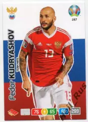 Футбол. Карточка Федор Кудряшов Россия, Спартак/Ростов/Рубин/Сочи Euro/Евро 2020