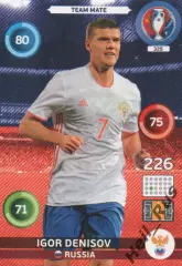 Карточка Игорь Денисов (Россия, Локомотив, Зенит, Динамо Москва) Euro/Евро 2016