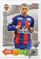 Футбол. Карточка Василий Березуцкий ЦСКА Москва, Торпедо-ЗИЛ Panini РФПЛ 2011-12