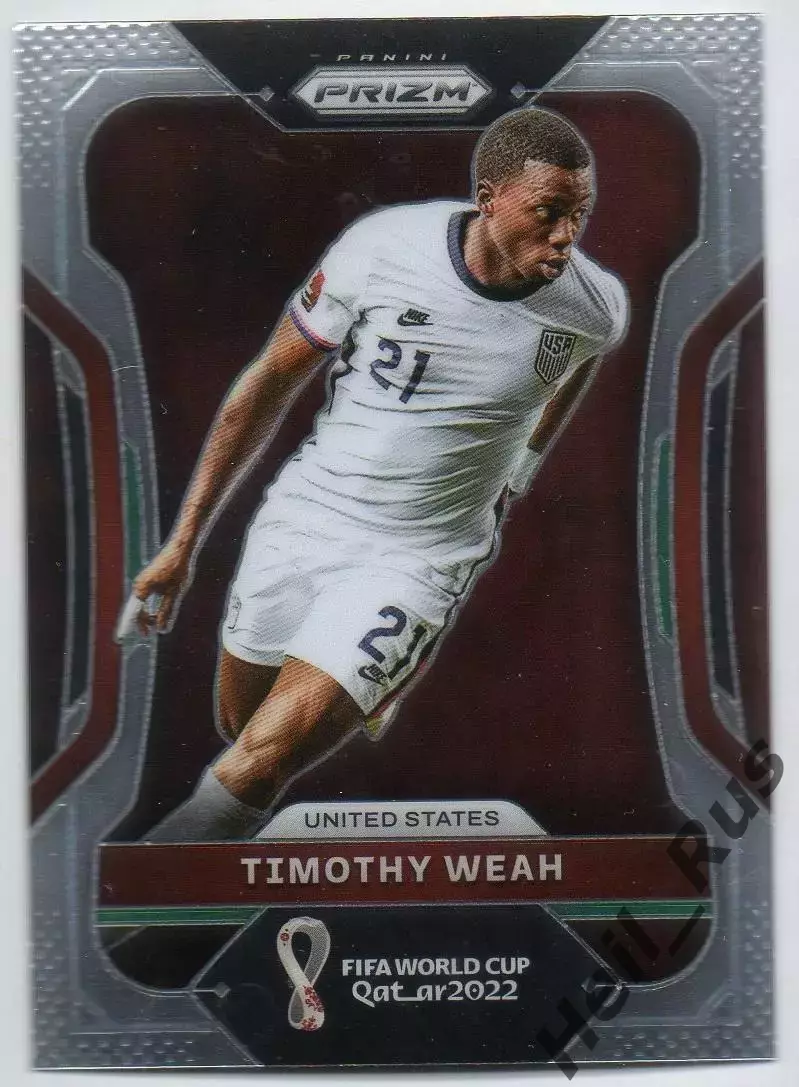 Карточка Тимоти Веа USA/США, Ювентус, Пари Сен-Жермен, Лилль Чемпионат Мира 2022