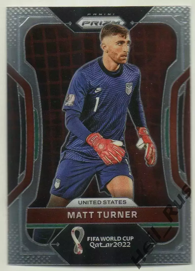 Карточка Мэтт Тернер USA/США Арсенал/Ноттингем Форест Чемпионат Мира 2022 Panini