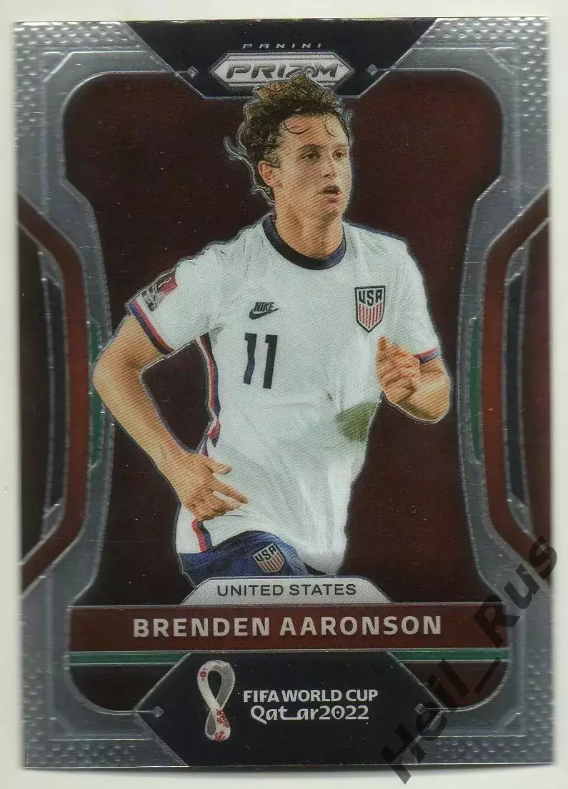 Карточка Бренден Ааронсон USA/США, Лидс Юнайтед/Унион Берлин Чемпионат Мира 2022