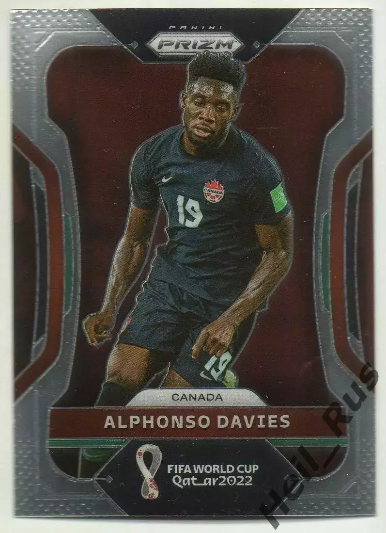 Футбол Карточка Альфонсо Дэвис Канада, Бавария Мюнхен Чемпионат Мира 2022 Panini