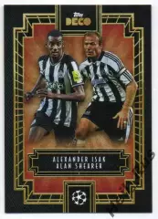 Карточка Александер Исак/Алан Ширер Ньюкасл Юнайтед Лига Чемпионов 2023-24 TOPPS