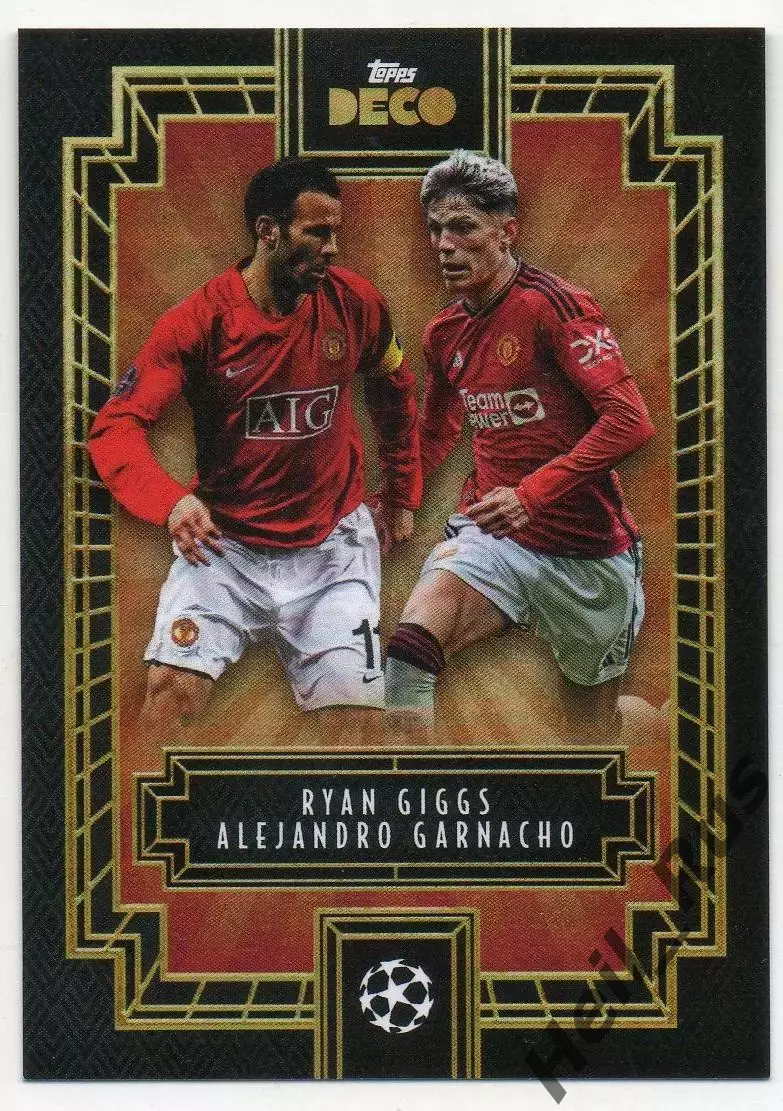 Карточка Райан Гиггз/Алехандро Гарначо Манчестер Юнайтед Лига Чемпионов 2023-24