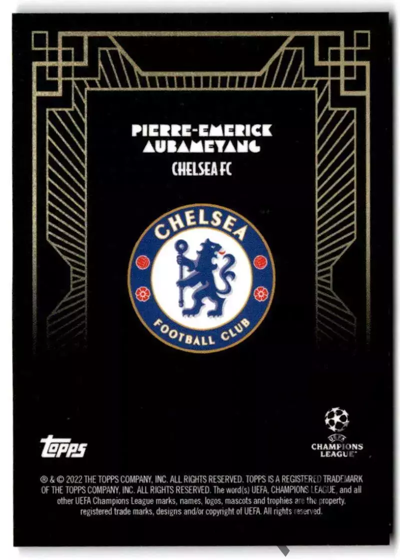 Карточка Пьер-Эмерик Обамеянг (Челси, Боруссия Дортмунд) Лига Чемпионов 2022-23 1