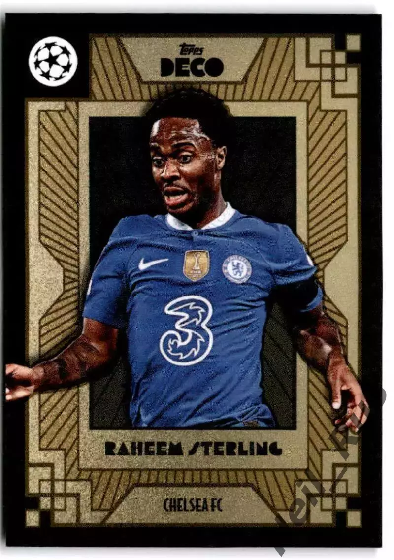 Карточка Рахим Стерлинг Челси, Ливерпуль, Манчестер Сити Лига Чемпионов 2022-23