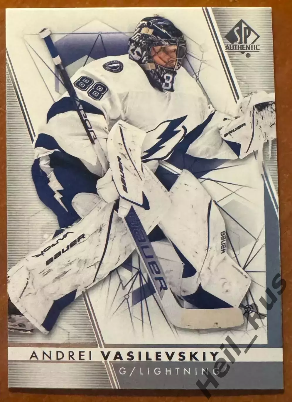 Карточка Андрей Василевский (Тампа-Бэй Лайтнинг, Салават Юлаев Уфа) NHL/НХЛ КХЛ