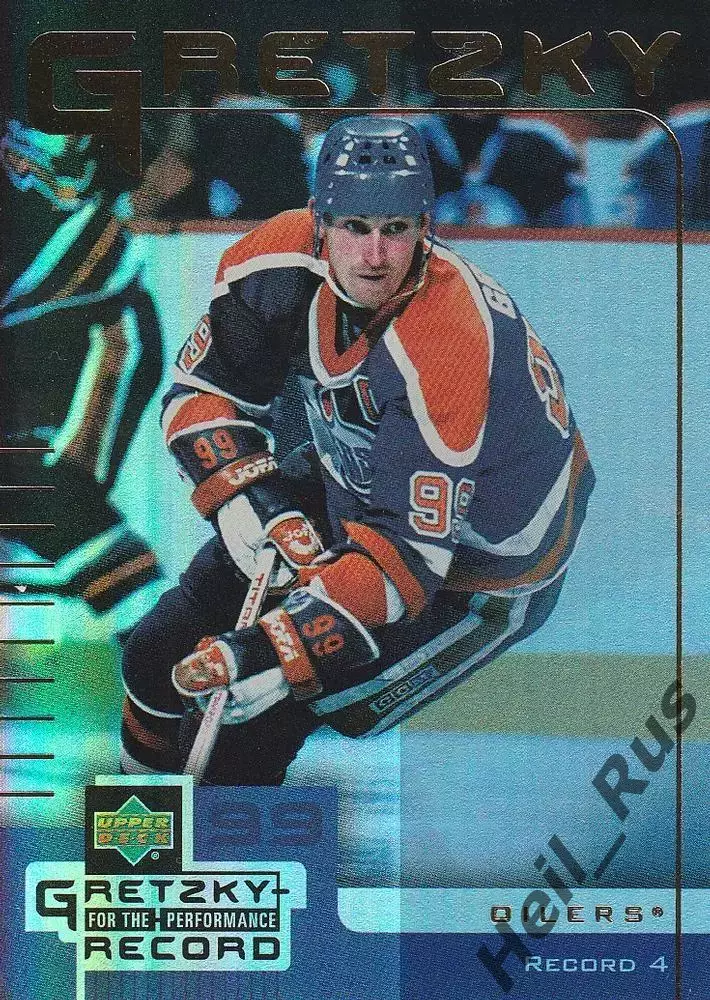 Карточка Wayne Gretzky/Уэйн Гретцки (Edmonton Oilers/Эдмонтон Ойлерз) НХЛ/NHL