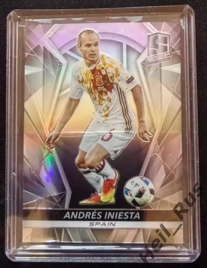 Футбол. Карточка Andres Iniesta/Андрес Иньеста Испания, Барселона Panini 2016-17