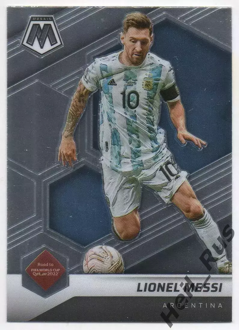 Карточка Лионель Месси (Аргентина, Барселона, Пари Сен-Жермен/ПСЖ) Panini 2022