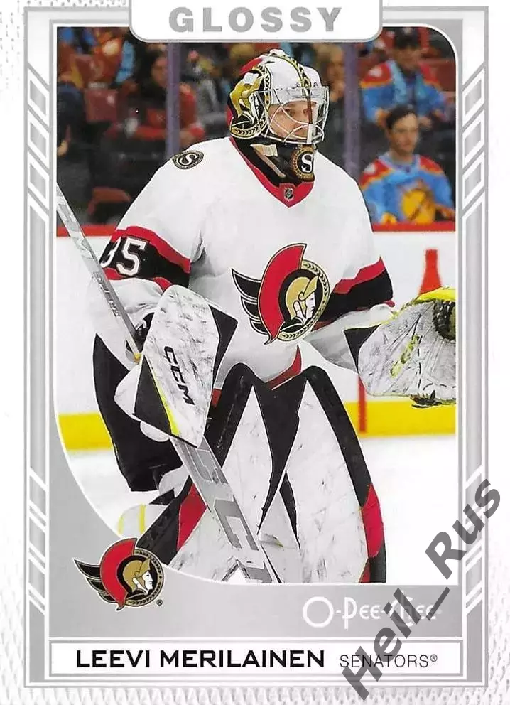Хоккей Карточка Leevi Merilainen/Лееви Мериляйнен Ottawa Senators/Оттава НХЛ/NHL