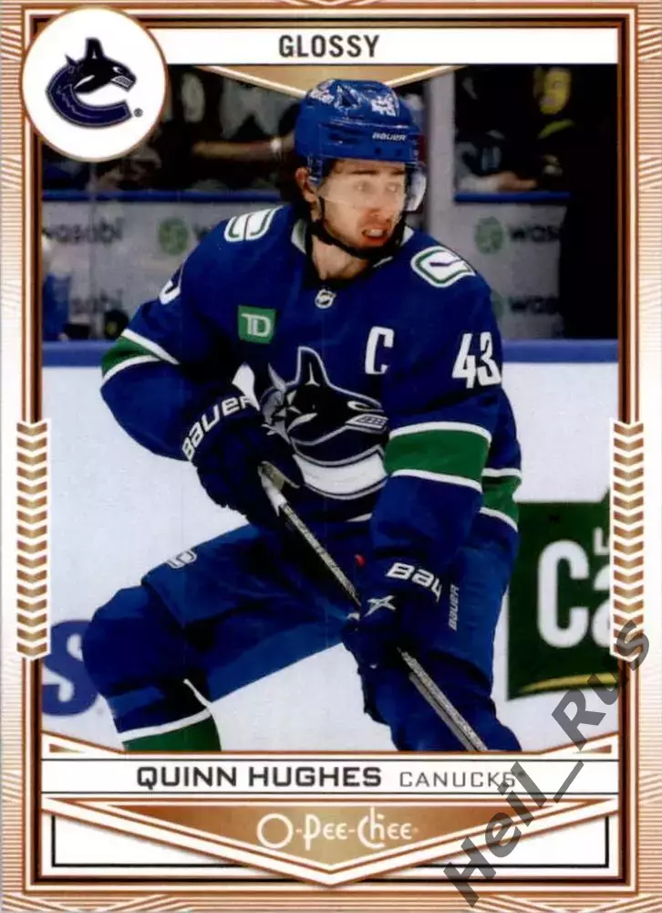Карточка Quinn Hughes / Куинн Хьюз (Vancouver Canucks/Ванкувер Кэнакс) НХЛ/NHL