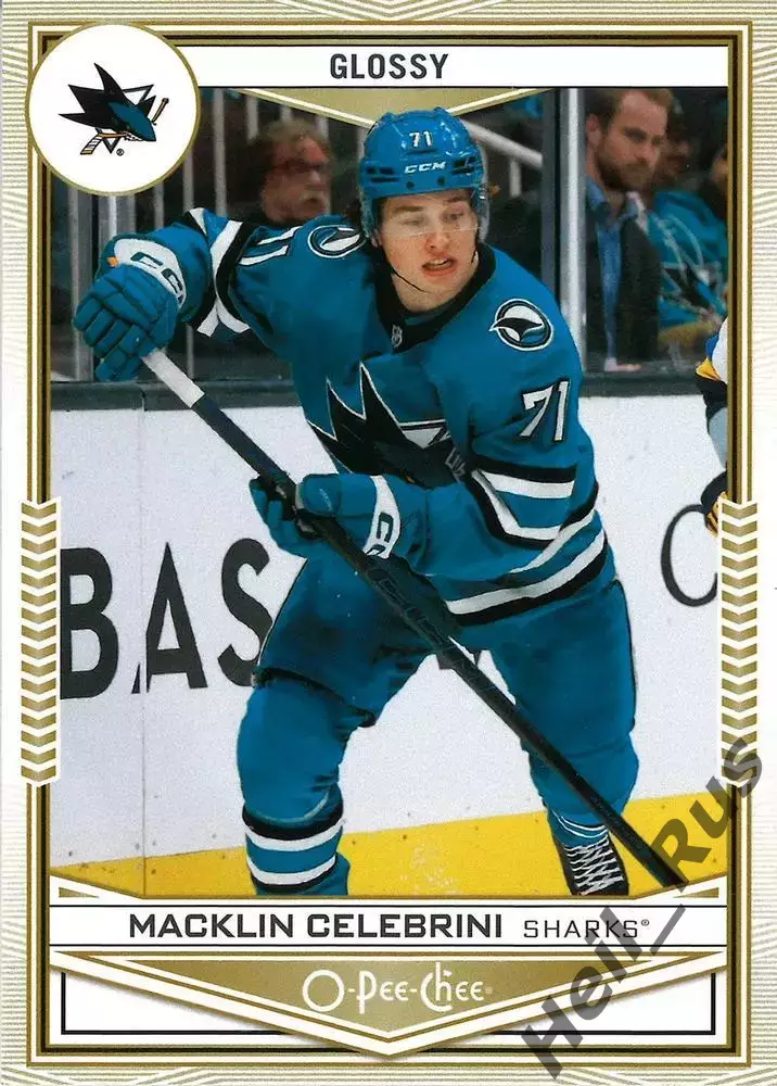 Карточка Macklin Celebrini/Маклин Селебрини (San Jose Sharks / Сан-Хосе) НХЛ/NHL