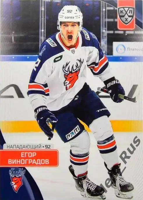 Хоккей. Карточка Егор Виноградов (Торпедо Нижний Новгород) КХЛ/KHL сезон 2023/24