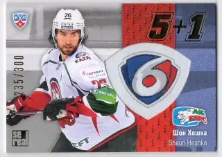 Хоккей. Карточка Шон Хешка (Ак Барс Казань) КХЛ / KHL сезон 2013/14 SeReal