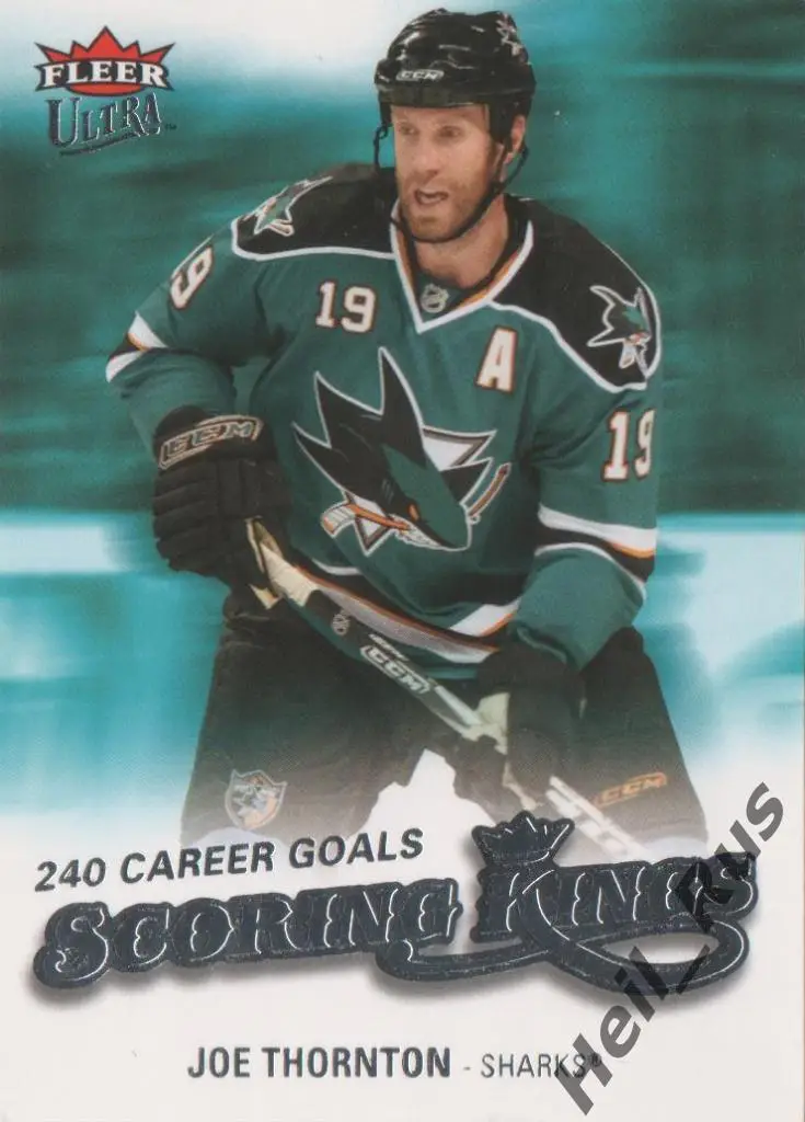 Хоккей, Карточка Joe Thornton/Джо Торнтон San Jose Sharks/Сан-Хосе Шаркс НХЛ/NHL