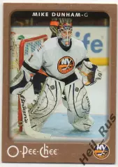 Карточка Mike Dunham/Майк Данхем (New York Islanders/Нью-Йорк Айлендерс) НХЛ/NHL