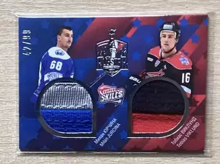 Хоккей Карточка Милан Юрчина/Тобиас Виклунд (Медвешчак Загреб/Лада Тольятти) КХЛ