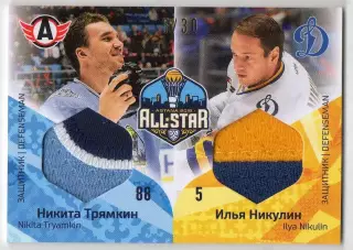 Карточка Никита Трямкин/Илья Никулин Автомобилист Екатеринбург/Динамо Москва КХЛ