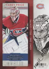 Хоккей. Карточка Carey Price / Кэри Прайс (Montreal Canadiens/Монреаль), НХЛ/NHL