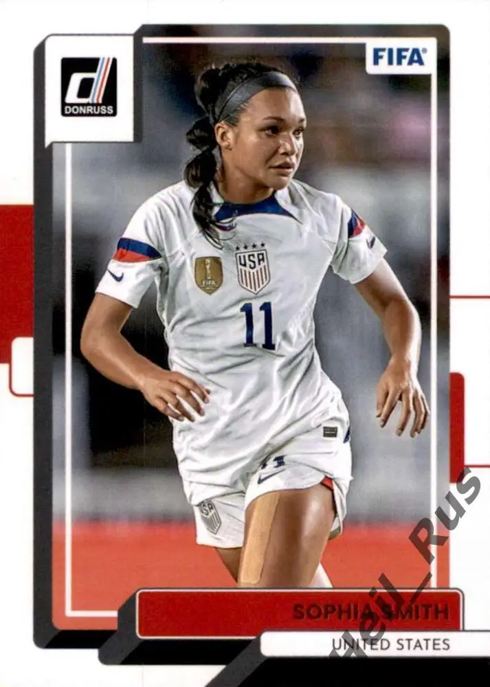 Футбол. Карточка Sophia Smith/София Смит (USA/США) Panini/Панини 2022-23 Donruss
