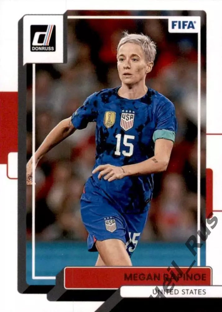 Футбол. Карточка Megan Rapinoe/Меган Рапино (USA/США) Panini/Панини 2022-23