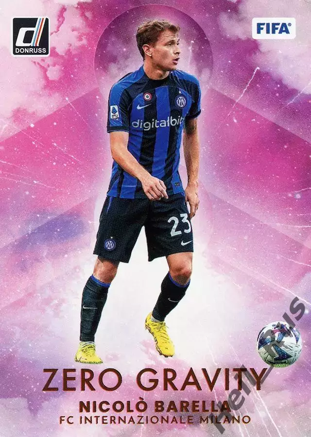 Футбол. Карточка Nicolo Barella / Николо Барелла (Интернационале) Panini 2022-23