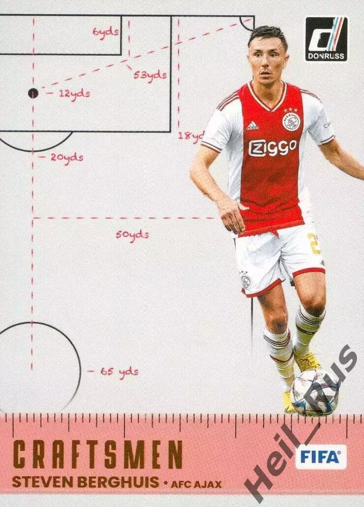 Футбол. Карточка Steven Berghuis/Стевен Бергейс Аякс, Фейеноорд, Уотфорд Panini