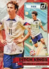 Футбол. Карточка Бренден Ааронсон (USA / США, Лидс Юнайтед, Унион Берлин) Panini