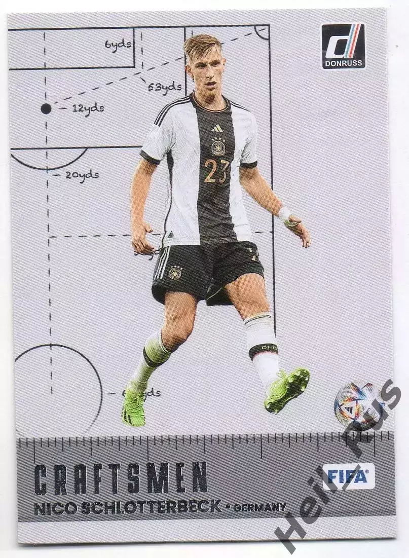 Футбол. Карточка Nico Schlotterbeck/Нико Шлоттербек Германия, Боруссия Дортмунд