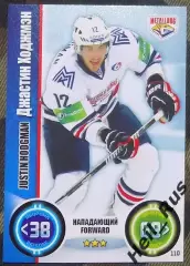 Хоккей. Карточка Джастин Ходжмэн (Металлург Магнитогорск) КХЛ/KHL 2013/14 TOPPS