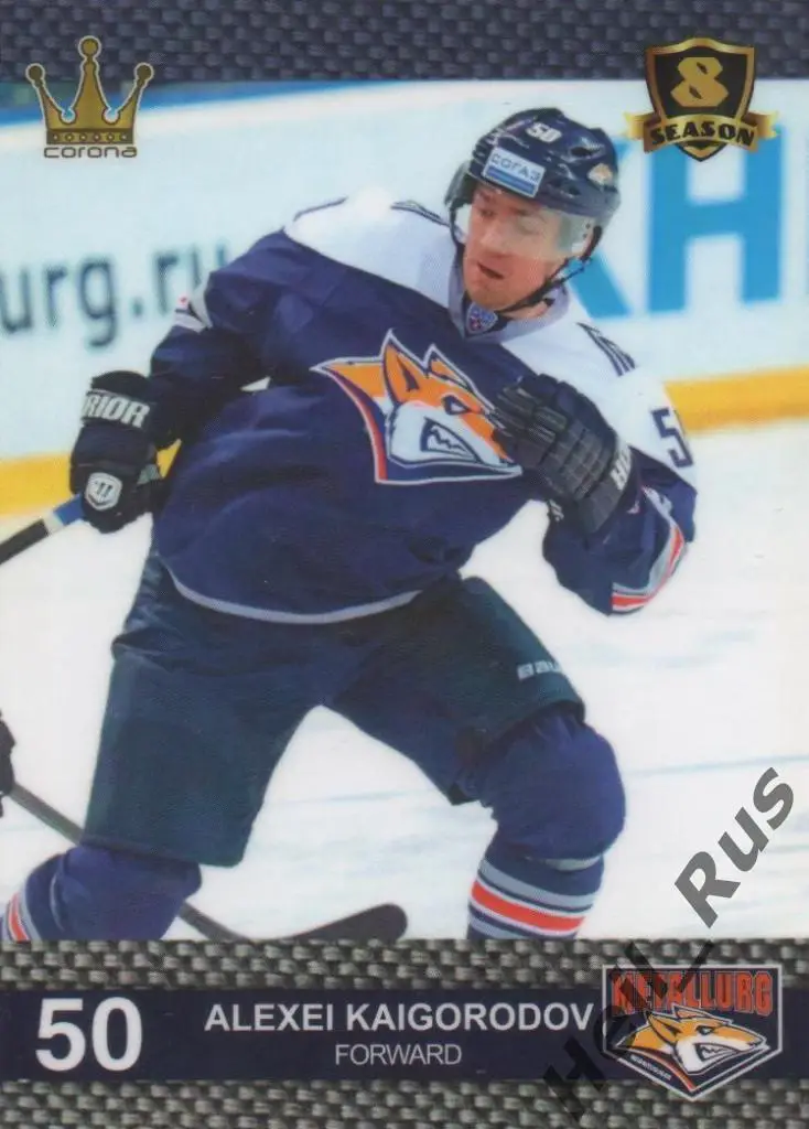 Хоккей. Карточка Алексей Кайгородов (Металлург Магнитогорск) КХЛ сезон 2015/16