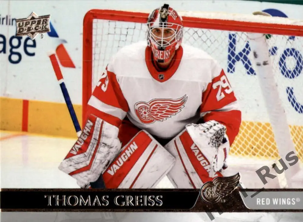 Хоккей. Карточка Thomas Greiss/Томас Грайсс (Detroit Red Wings/Детройт) НХЛ/NHL