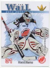 Хоккей Карточка вратарь Карри Рамо Авангард Омская область КХЛ/KHL сезон 2010/11