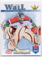 Хоккей. Карточка вратарь Стив Валикетт (ЦСКА Москва) КХЛ/KHL сезон 2010/11