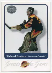 Карточка Richard Brodeur/Ричард Бродер Vancouver Canucks/Ванкувер Кэнакс НХЛ/NHL